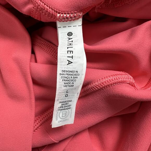 Athleta Transcend Skort Coral Petal Skirt Womens Size Large Workout Casual - Picture 5 of 10